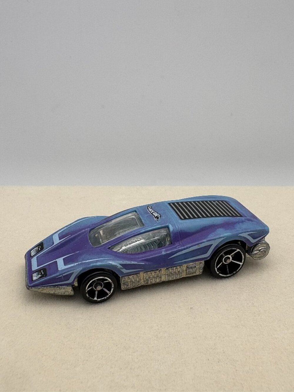 Hot Wheels 1974 Aeroflash Silver Bullet Purple Blue Car Larry Wood (SKU: 760TO)